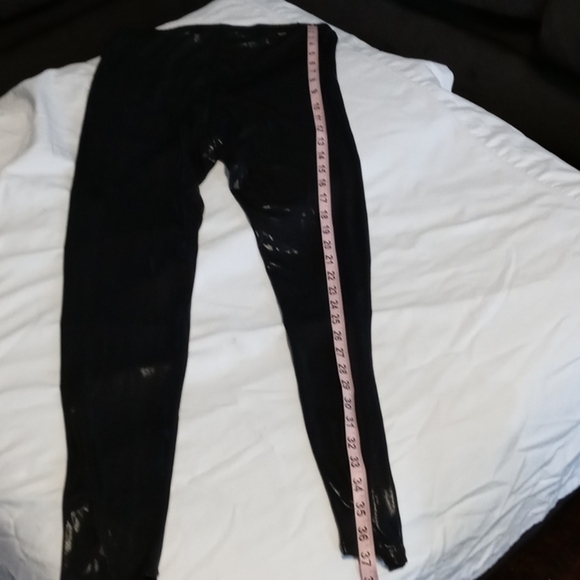 H&M Divided womens metallic black see thru pants - Picture 6 of 9